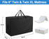 Folding Mattress Bag - Heavy Duty 600D Oxford Cloth Carry Case for Tri-Fold Guest Bed Mattress (Fits 6" Twin & Twin XL)