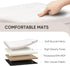 16.5"x12.6"x12.6" PINPLUS Storage Ottoman Cube Ottoman Foot Rest,Small Foldable Portable Boucle Upholstered Sherpa