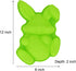 Bunny Holding Egg Cake Pan, BPA Free and Non-Stick Rabbit Silicone Bakeware Mold for Baking Easter Day Party Cake Dessert (Random Color) by MoldFun