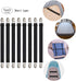 Adjustable Bed Sheet Straps, Elastic Sheet Fasteners Grippers Clips for Flat & Fitted Sheet Corner Holder, 8 Pack