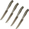 Steak Knives, Razor-Sharp Steak Knives Set of 4, Stainless Steel Serrated Steak Knife, Silver Kitchen Steak Knife Set,