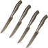 Steak Knives, Razor-Sharp Steak Knives Set of 4, Stainless Steel Serrated Steak Knife, Silver Kitchen Steak Knife Set,