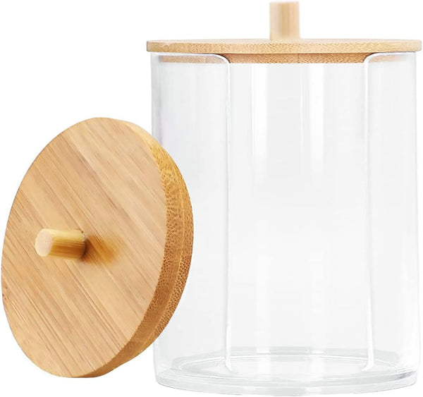 Cotton Round Holder Set for Cotton Swabs, Cotton Ball Holder, Bathroom Organizers and Storage