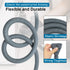 TTFLEX Universal Washing Machine Drain Hose, Washer Extension Kit with 1 Adapter and 2 Hose Clamps, 6-Feet
