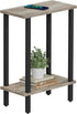 TUTOTAK Small Side Table, Narrow End Table, Skinny Sofa Table, Slim Nightstand,