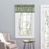 Ellis Curtain Stacey Sheer Balloon Valance, Sage, 60" x 15"