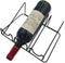 Countertop Wine Rack, 3 Bottle Holder for Wine Storage, Modern Matte Black Metal Wine Rack for Tabletop