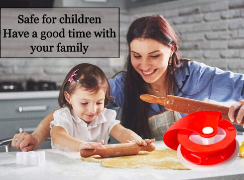 Pastry Wheel Decorator and Cutter, Plastic Pie Decoration Tool for Beautiful Pie Crust or Ravioli Pasta