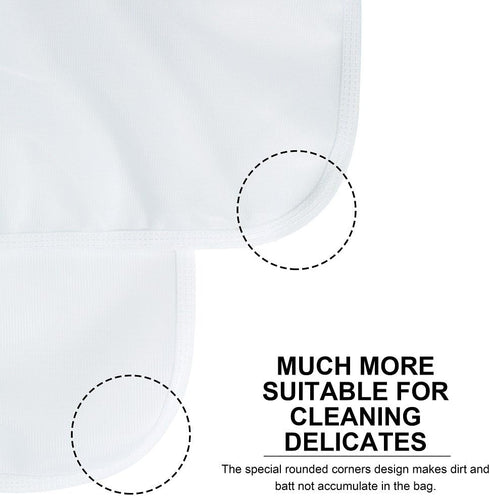 TENRAI Delicates Laundry Bags, Fine Mesh Wash Bag for Underwear, Lingerie, Bra, Pantyhose, Socks (White)