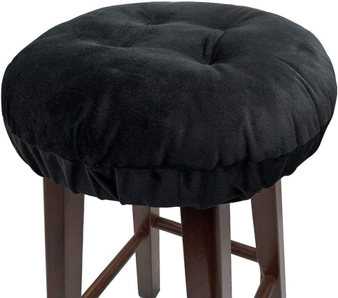 Augld Bar Stool Cushion Soft Velvet Padded Round Stool Cover 13 Inch