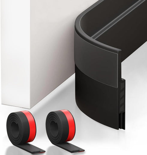 Suptikes 2 Pack Door Draft Stopper - Door Sweep for Exterior & Interior Doors, Dust and Noise Insulation