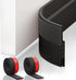 Suptikes 2 Pack Door Draft Stopper - Door Sweep for Exterior & Interior Doors, Dust and Noise Insulation