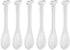Set of 6 Ceramic Bone Spoons, Spooky Valentines Day Gifts, Goth Decor, Skull Spoon for Gothic Tea Set