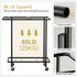 Wheels,200L 2 Chrislley Double Laundry Hamper with Rolling Laundry Basket Section with Lid,Steel Frame Laundry Cart