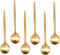 IMEEA Gold Espresso Spoons, Stainless Steel Mini Teaspoons, 5.1-Inch, Set of 6 for Coffee