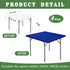 4 Pack 36 36 Inches Elastic Square Fitted Tablecloths for x Card Tables Waterproof Stretch Washable Patio Picnic Table