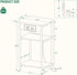 3 ET05205B Hzuaneri End Tables with Charging Station, Tier Side Table with Charging Station, End Table with USB Ports
