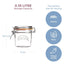 Kilner Round Swing Top Glass Jar, 12 oz