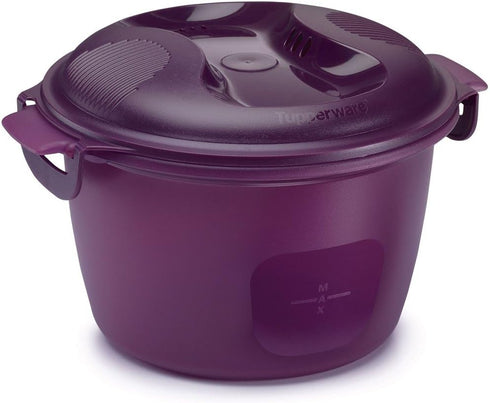 Tupperware Microwave Rice Cooker, Large 3L or 12 Cup, Purple