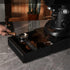 Coffee Knock Box Drawer, Stainless Steel Thickened for Discarded Coffee Grounds, 7.1 x 11 x 2 in (Black)