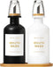BONLONG 11.8OZ Mouthwash Dispenser for Bathroom with Bamboo & Stainless Steel Pour Spout,