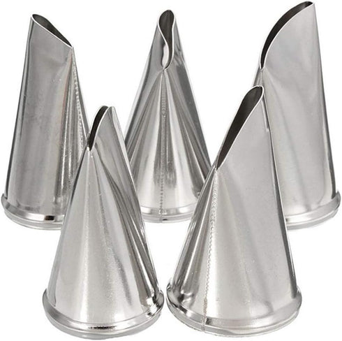 BeeSpring Rose Petal Nozzles - DIY Stainless Steel Icing Piping Tips for Cake Decoration, Ideal Pastry Tools Kit