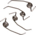 Walmine Silver Metal DA61-08314A Refrigerator Divider Door Spring Replacement for Samsung, Pack of 4