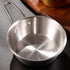 2Pcs Makgeolli Bowls, 304 Stainless Steel Korean Traditional Round Rice Bowl, Small, Silver