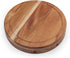 3 Set, 7.5 inch ILEAF Round Slide-Out Acacia Wood Cheese Board and Piece Cheese Tool Diameter