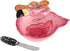 Blue Sky Dining Ceramic Miss Precious Flamingo Dip Bowl and Spreader Set, 6.25'' x 6''
