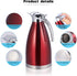 Stainless Steel Coffee Pot, Practical Tea Pot with Comfortable Plastic Handle for Serving Coffee, Tea, Hot Chocolate