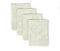 Benson Mills Harmony Scroll Woven Damask Fabric Set of 4 Napkins for Everyday, Parties, Weddings, and Holiday (18" x