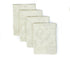 Benson Mills Harmony Scroll Woven Damask Fabric Set of 4 Napkins for Everyday, Parties, Weddings, and Holiday (18" x