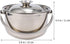 Stainless Steel Cooking Bowl Pasta Pan with Lids, Italian Pasta Cooking Pot, Egg Mixing Bowls, Sauce Pot with Lid,