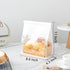 50 Pcs 8.6 Inch Bread Bags with Tin Tie, Large White Cotton Paper Storage Bags for Bakery