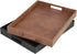 Countertop, 16.2 12.2 2 inches, HofferRuffer Rectangle Serving Tray with Hole Handles for Coffee Table, Breakfast, Tea