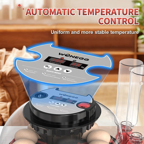 ShellBr8ker 12 Nest II - Egg Incubator for Beginners, Multi-Level Adaptive Humidity (Auto-Refill & Dual-Bottle)
