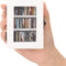 MACEVIA Shakeable Anxiety Mini Bookshelf Decor, Ornament Miniature Bookshelf with 60PCS Mini