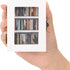 MACEVIA Shakeable Anxiety Mini Bookshelf Decor, Ornament Miniature Bookshelf with 60PCS Mini