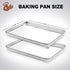 Small Baking Sheet Set of 2, CEKEE Stainless Steel Baking Pan Tray, Cookie Sheet, 9 x 7 x 1 Inch
