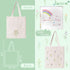 Kazova Floral Cotton Canvas Tote Bag, Aesthetic Flower Tote Minimalist Reusable Bag with Handles