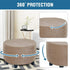 H.VERSAILTEX Round Ottoman Slipcover Ottoman Covers Slipcover Footstool Protector Covers Storage Stool Ottoman Covers