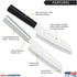 Rada Cutlery Cook’s Utility Knife (W240), 4.75" Stainless Steel Blade, Black Handle
