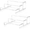 2 Set Large Acrylic Clear Display Risers, 3 Sizes 12" Rectangular Showcase
