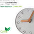Wooden Silent Non-Ticking Battery Operated Clock - Decorative Small Mini Analog for Home and Office (White)