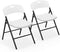 VINGLI Folding Chairs, Plastic Foldable Chair, Capacity up to 350 lbs, Portable
