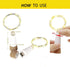 Ceepko USB Bottle Lights Rechargeable, Copper Wire Waterproof Fairy Cork String Lights for Party Halloween Christmas