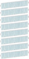 Carmerny MAC-408FT-E Filter Replacement Compatible with Mitsubishi MAC-408FT-E Air Conditioner, Pack of 8 Filters
