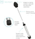 Outset Professional 3 in 1 Cocktail Muddler, Muddler, Stirrer, Juicer