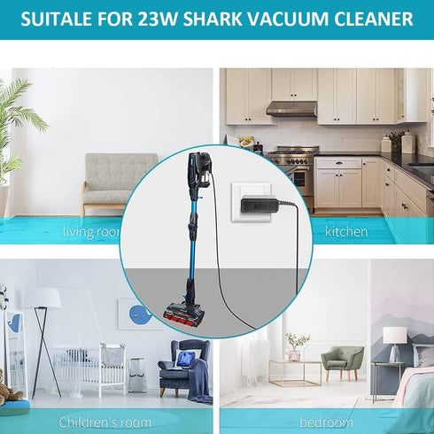 KFD 28.8V Charger for Shark DuoClean IZ201, IZ251, IZ202, IZ102, XSBT700EU, IONFlex F30, F80, Cordless Vacuum Adapter
